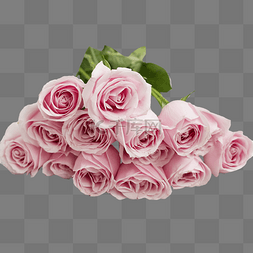 鲜花花束粉色的玫瑰