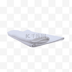 浴巾图片_沐浴清洁纺织品白色毛巾