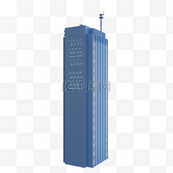 C4D科技城市高端公寓建筑模型