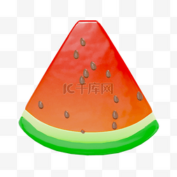 西瓜宣传单图片_3DC4D立体水果西瓜