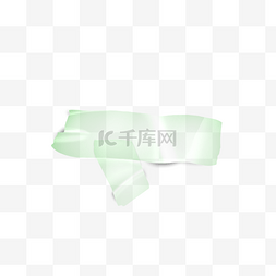 绿色透明固定胶带