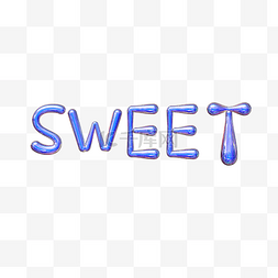 sweet图片_3D金属贴纸字母