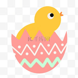 彩蛋小鸡装饰图片_复活节蛋壳里的小鸡