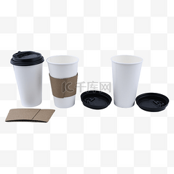 咖啡杯软件素材图片_外卖热饮纸杯容器