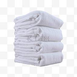 白色摄影图柔软毛巾
