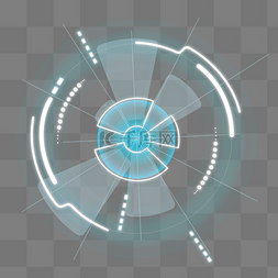 界面图片_科技圆环圆形仪表盘界面