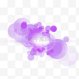 层叠紫色光圈闪光抽象光效