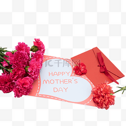 花和信封图片_母亲节信封和康乃馨