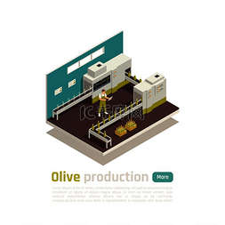 生产准备图片_橄榄油生产等轴测成分灌装线输送