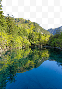 平镜湖面图片_旅游景点四川镜湖