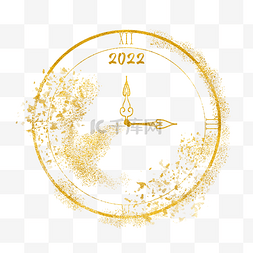 2022字體图片_新年2022跨年倒计时时钟