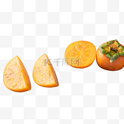 微微甘甜图片_柿子食物水果