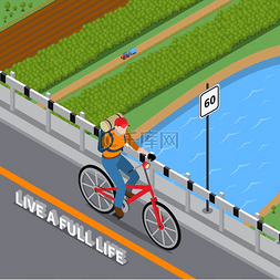 云南过桥米线灯片图片_残疾人骑自行车等距图手臂和背包