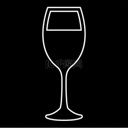 玻璃液体图片_一杯标志性的葡萄酒