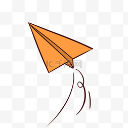 纸飞机折纸教程图片_上升纸飞机