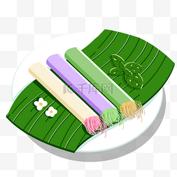 传统泰国甜品糖丝春卷