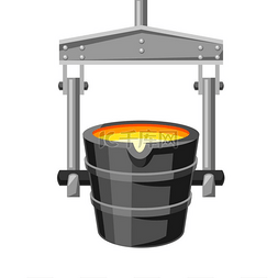 融化金属图片_冶金钢包插图 冶金钢包插图。