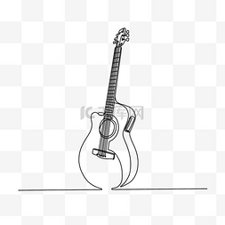 抽象乐器图片_乐器线稿抽象吉他线条画
