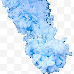 水墨彩色烟雾图片_墨水摄影图蓝色七彩抽象