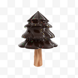 饼干圣诞树图片_3D立体圣诞节圣诞树巧克力