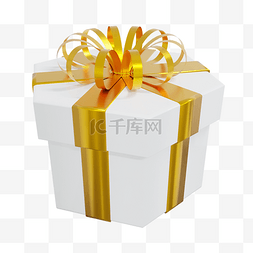 3DC4D立体丝带礼物盒