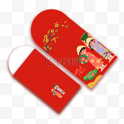 越南春节花朵红包