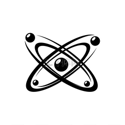 混沌青莲图片_分子和原子符号孤立的混沌运动。