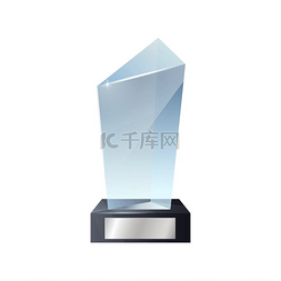奖项名称图片_玻璃奖杯 3d 矢量模板与奖项、奖