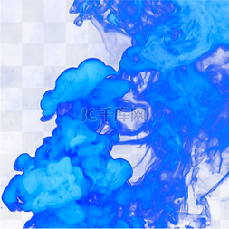 液体流动效果图片_蓝色流动气体爆炸烟雾
