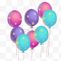 彩色漂浮气球图片_彩色漂浮气球