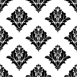 五一锦缎图片_用于纺织品或背景设计的黑白锦缎