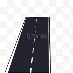 两车道的高速公路剪贴画