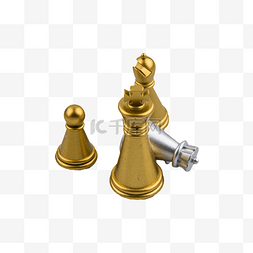 国际象棋棋子益智游戏摄影图