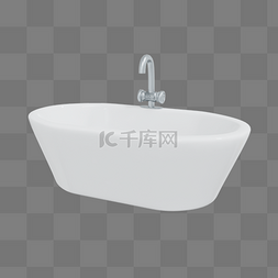 浴缸浴盆图片_3DC4D立体陶瓷大浴缸