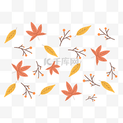 秋季植物底纹图片_秋天秋季叶子植物底纹