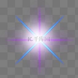 特效炫光字图片_蓝紫色米字爆闪特效