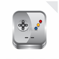 游戏控制台图标按钮主题矢量图形