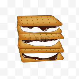 海格雷logo图片_巧克力格雷厄姆饼干剪贴画