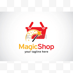 贸易网站图片_魔术店徽标模板设计矢量，会徽，
