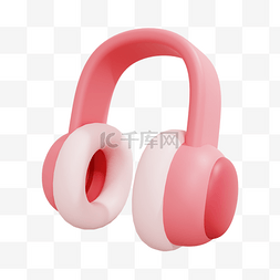 3d耳机图片_3D立体电商促销耳麦