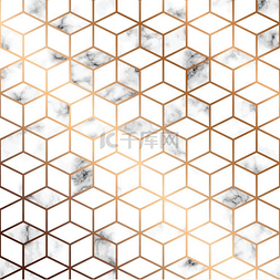 几何立方体图片_矢量大理石纹理，无缝图案设计与