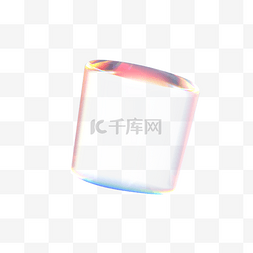 图形几何图形图片_C4D立体透明图形方块