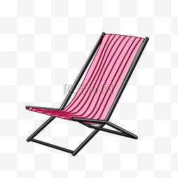海滩沙滩椅剪贴画