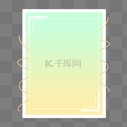 简约渐变小清新图片_渐变浅色创意清新边框
