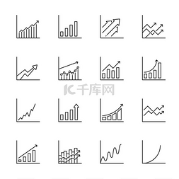 条形信息图表图片_带有增加箭头的图形、图表和条形