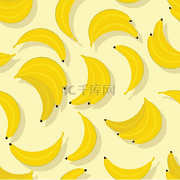 平面装饰设计图片_平面样式设计中的香蕉无缝图案矢
