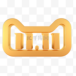 茶道logo图片_3D立体C4D双十一LOGO双11天猫