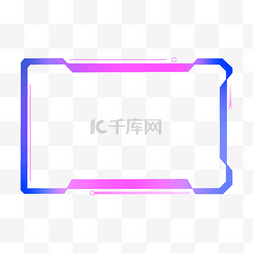 蓝色的游戏图片_抽搐直播覆盖蓝色粉末梯度装饰边