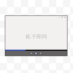 看视频图片_视频播放器界面简约白