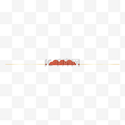 红金中国风祥云图片_虎年新春祥云红金分割线